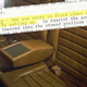 Photo of first class seats on a Braniff Airways flight in the late 1970s, and an excerpt from the flight attendants’ manual (Braniff Airways Foundation, Braniff Flying Colors Collection, Dallas, Texas)